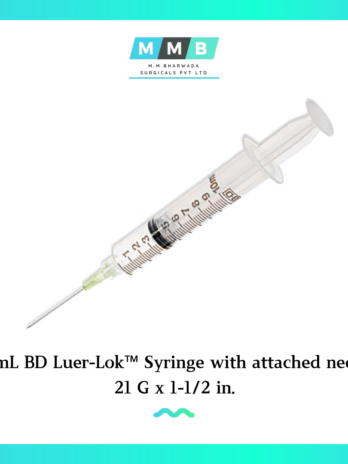 10 mL BD Luer-Lok™ Syringe with attached needle 21 G x 1-1/2 in.