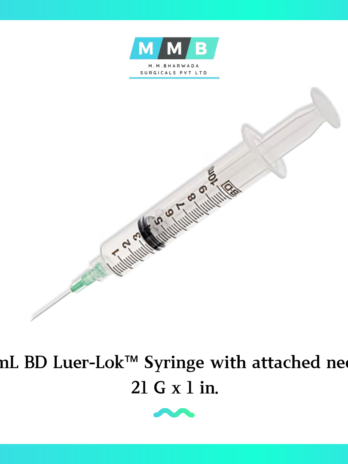 10 mL BD Luer-Lok™ Syringe with attached needle 21 G x 1 in.