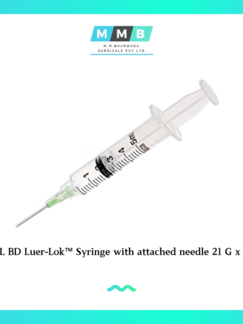 5 mL BD Luer-Lok™ Syringe with attached needle 21 G x 1 in.