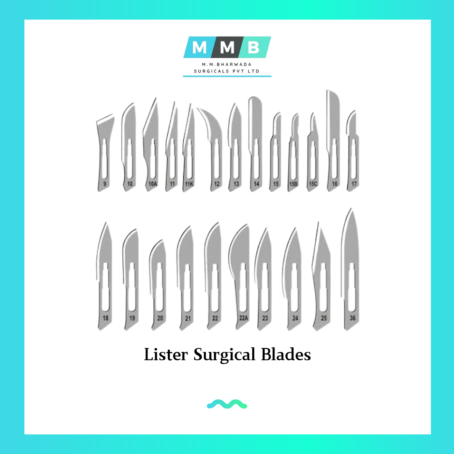 Lister Surgical Blades (Size- 10/11/12/15/20/21/22/23/24)