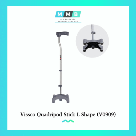Vissco Quadripod Stick L Shape (V0909)